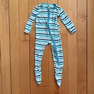 Kickee Pants Stripe Zip Footie 12-18 mo